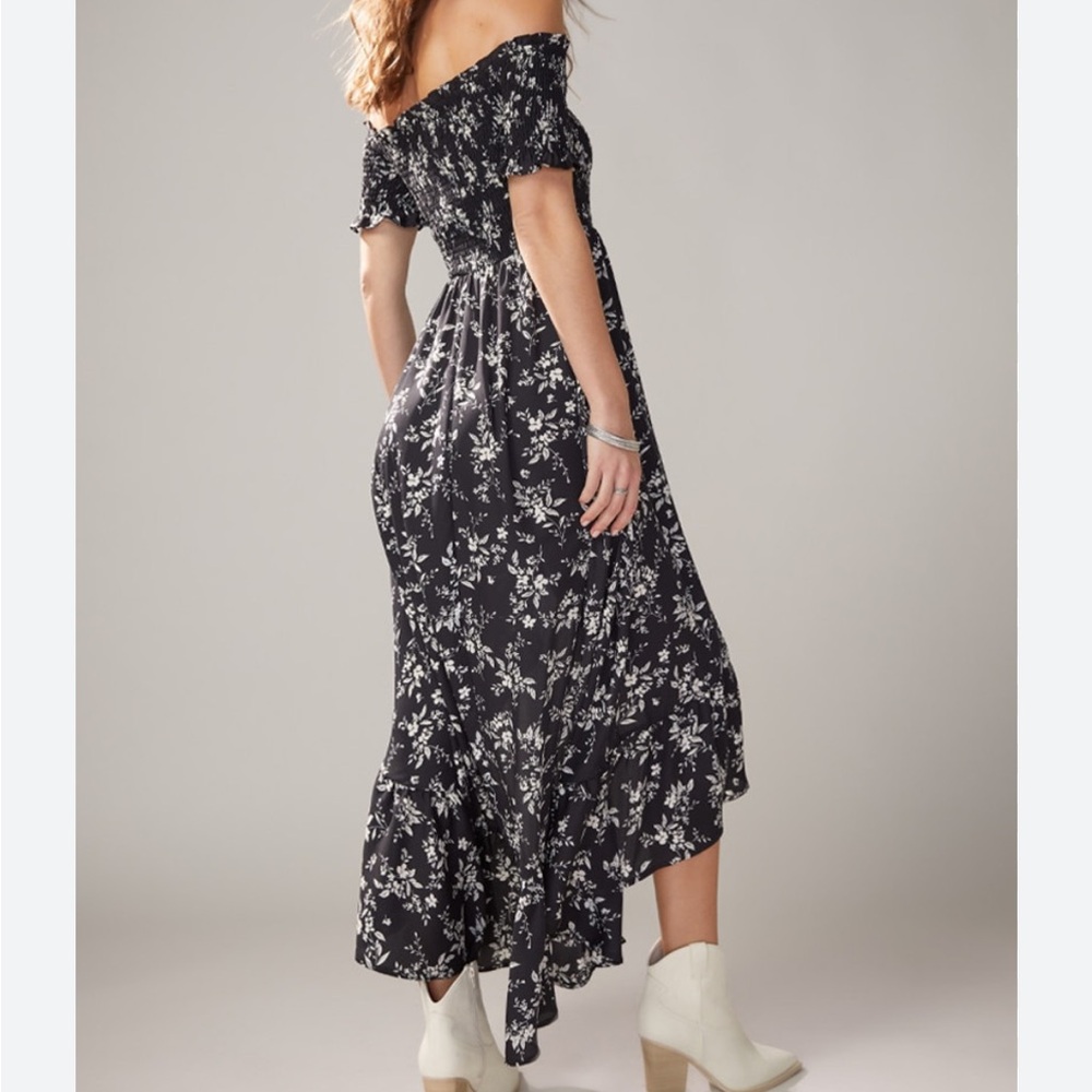 NEW! Blue Rain floral high-low dress